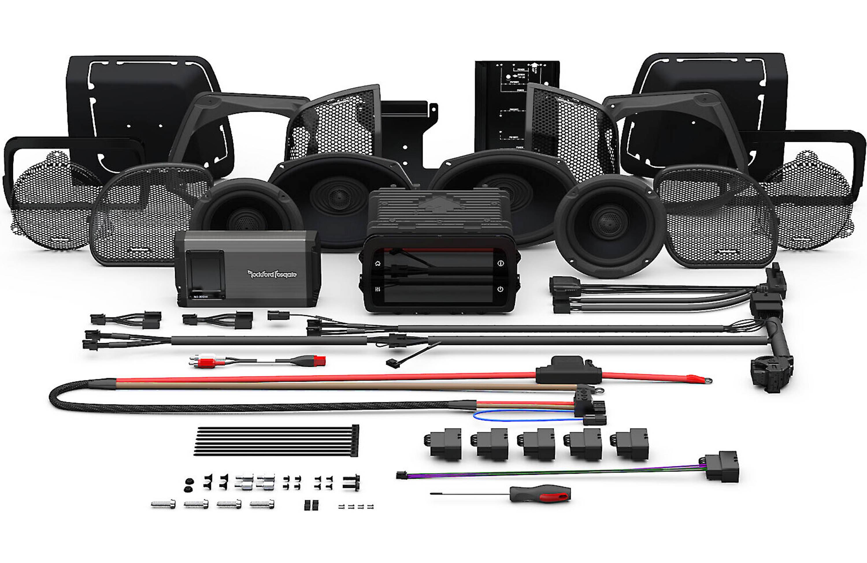 Rockford Fosgate HD14-PMX-STG2 Stage 3 Kit with PMX-HD14 for 2014+ Street Glide & Road Glide Harley-Davidson - Safe and Sound HQ