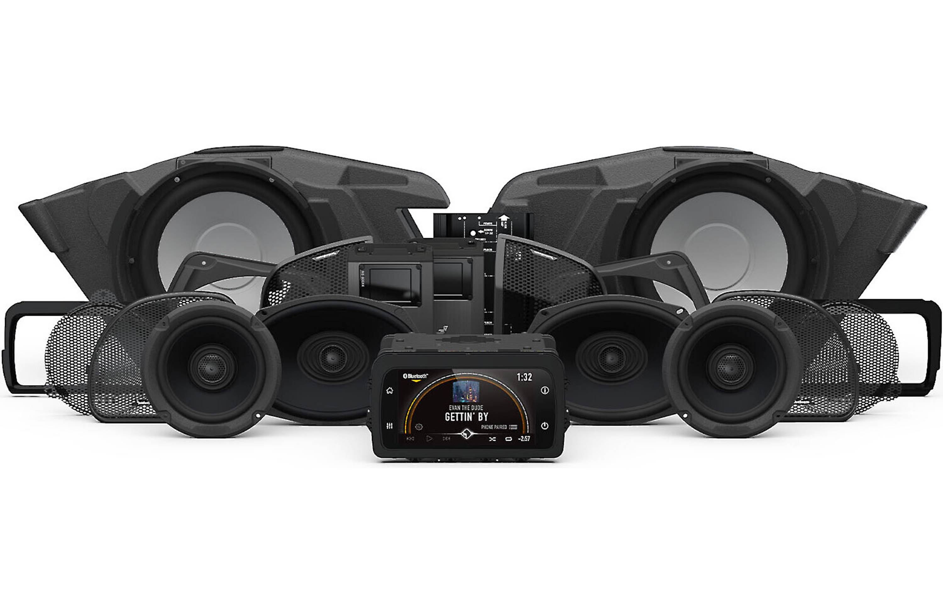 Rockford Fosgate HD14-PMX-STG5 Stage 5 Kit with PMX-HD14 for 2014+ Street Glide & Road Glide Harley-Davidson - Safe and Sound HQ