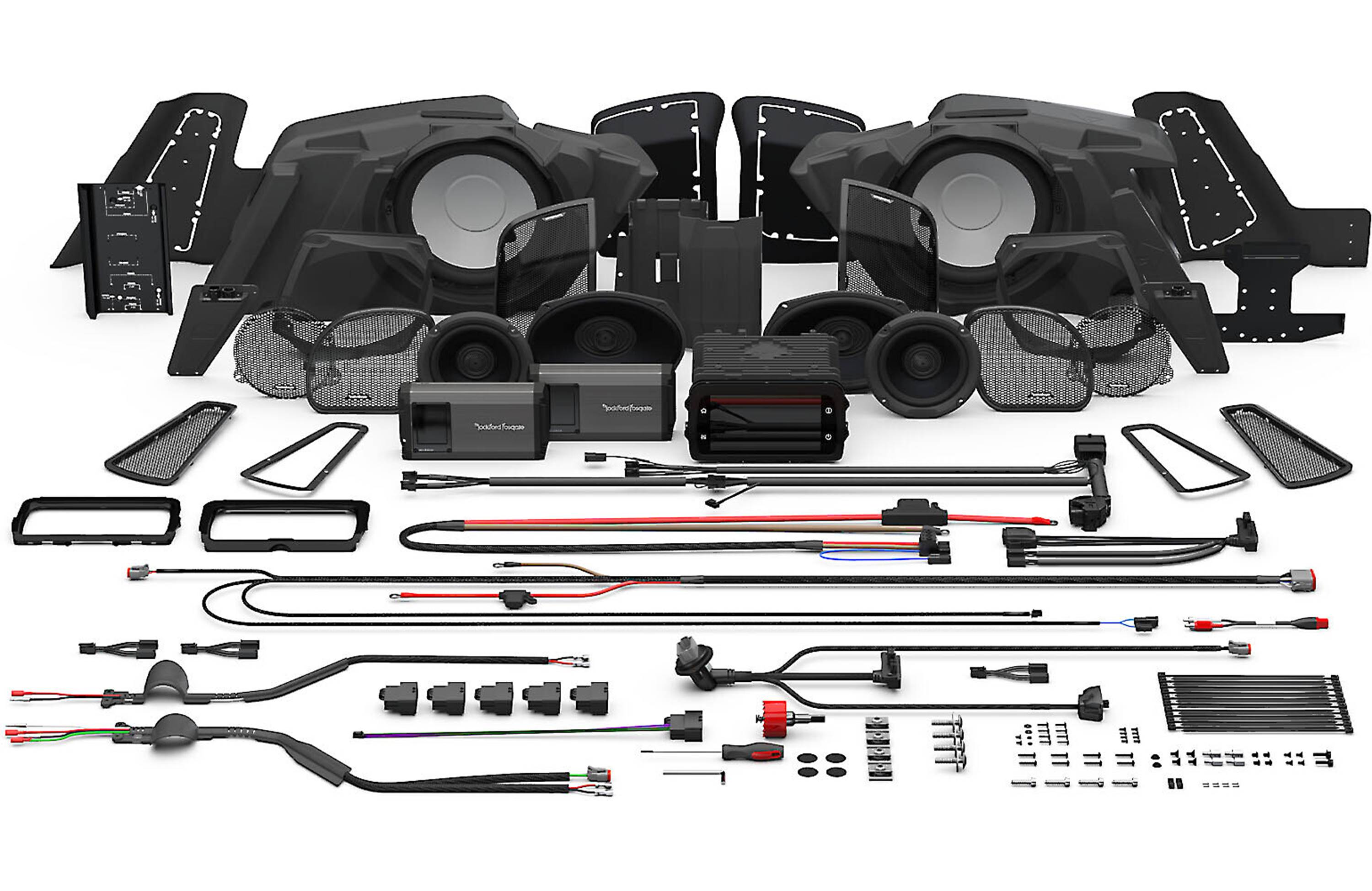 Rockford Fosgate HD14-PMX-STG5 Stage 5 Kit with PMX-HD14 for 2014+ Street Glide & Road Glide Harley-Davidson - Safe and Sound HQ