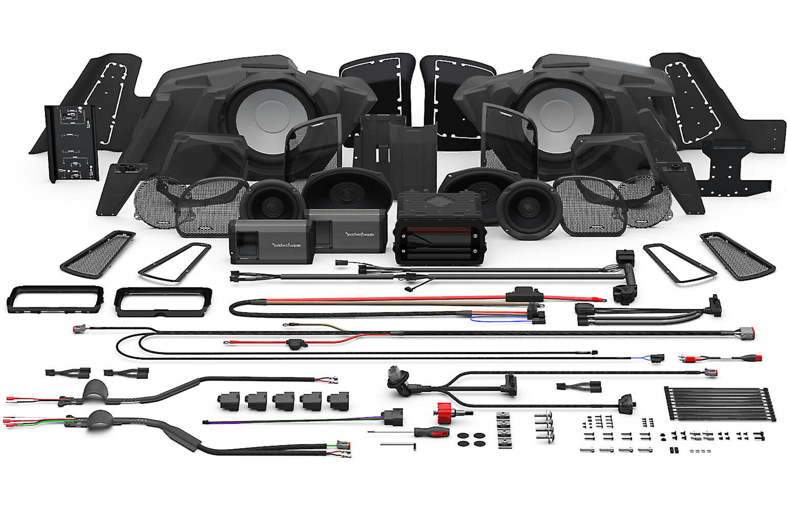 Rockford Fosgate HD14-PMX-STG5 Stage 5 Kit with PMX-HD14 for 2014+ Street Glide & Road Glide Harley-Davidson - Safe and Sound HQ