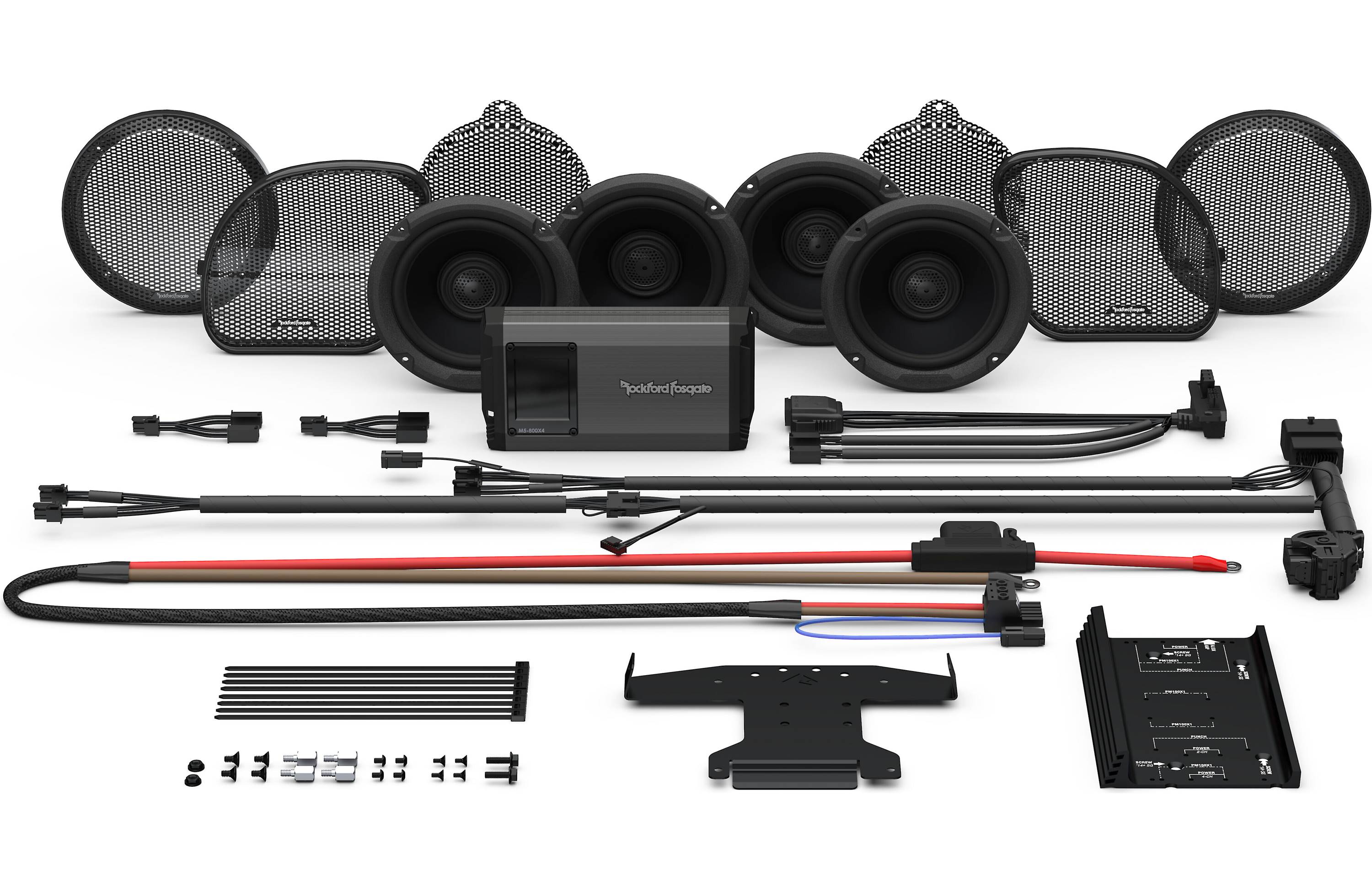 Rockford Fosgate HD14U-STG2 Ultra Stage 2 Kit for 2014+ Street Glide & Road Glide Harley-Davidson - Safe and Sound HQ