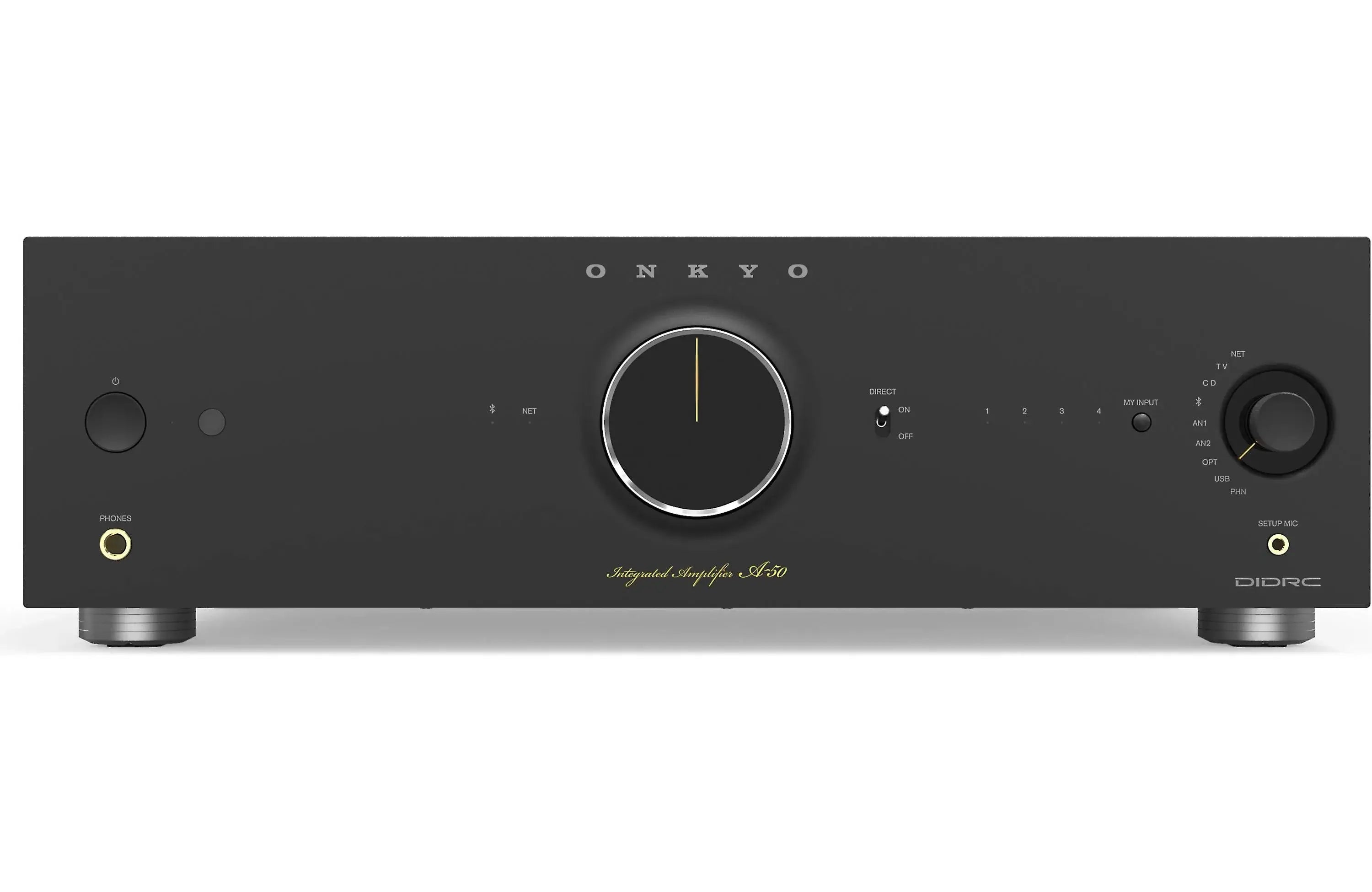 Onkyo A-50 Icon Series Integrated Amplifier with Wi-Fi, Bluetooth, Google Cast, and Apply Airplay 2