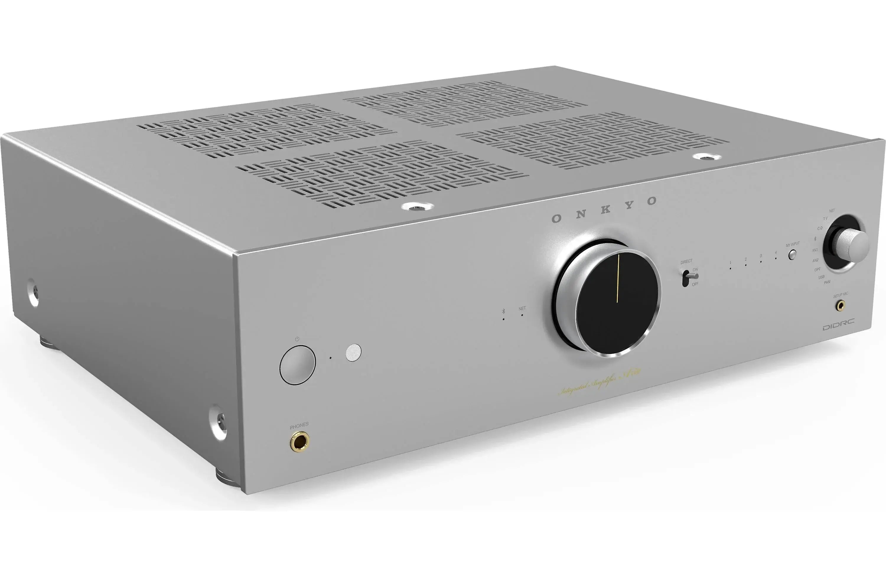 Onkyo A-50 Icon Series Integrated Amplifier with Wi-Fi, Bluetooth, Google Cast, and Apply Airplay 2