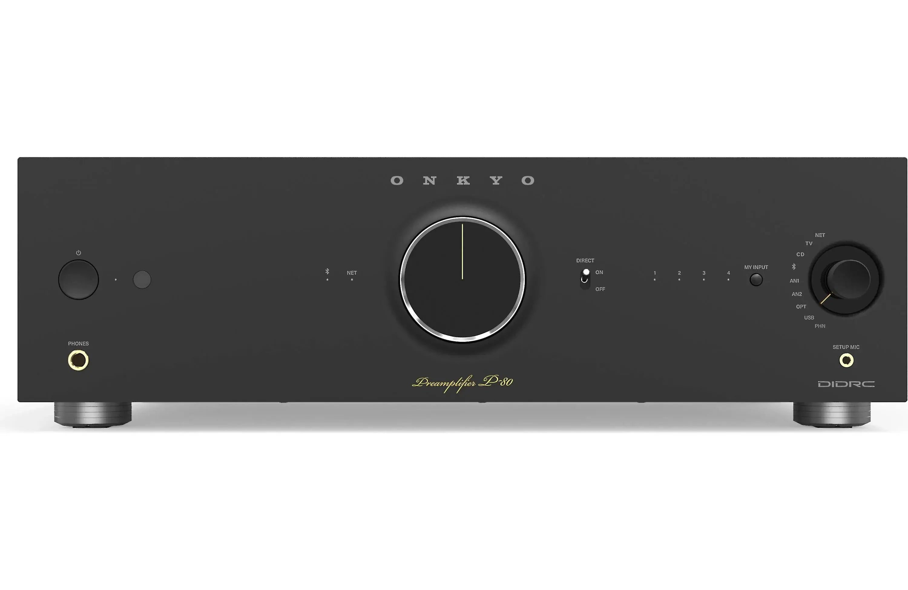 Onkyo P-80 Icon Series Stereo Preamplifier with HDMI, Wi-Fi, Bluetooth, and Apple Airplay 2