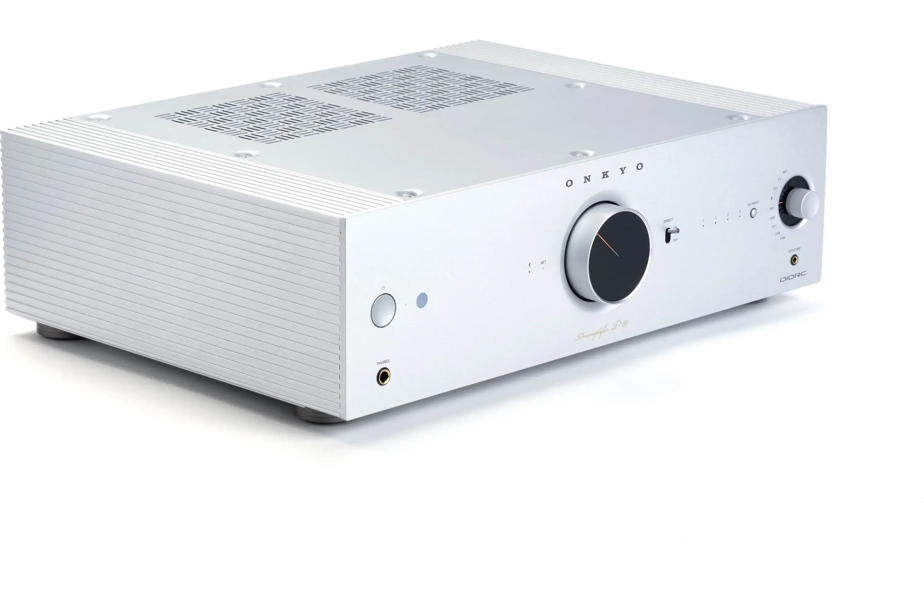 Onkyo P-80 Icon Series Stereo Preamplifier with HDMI, Wi-Fi, Bluetooth, and Apple Airplay 2