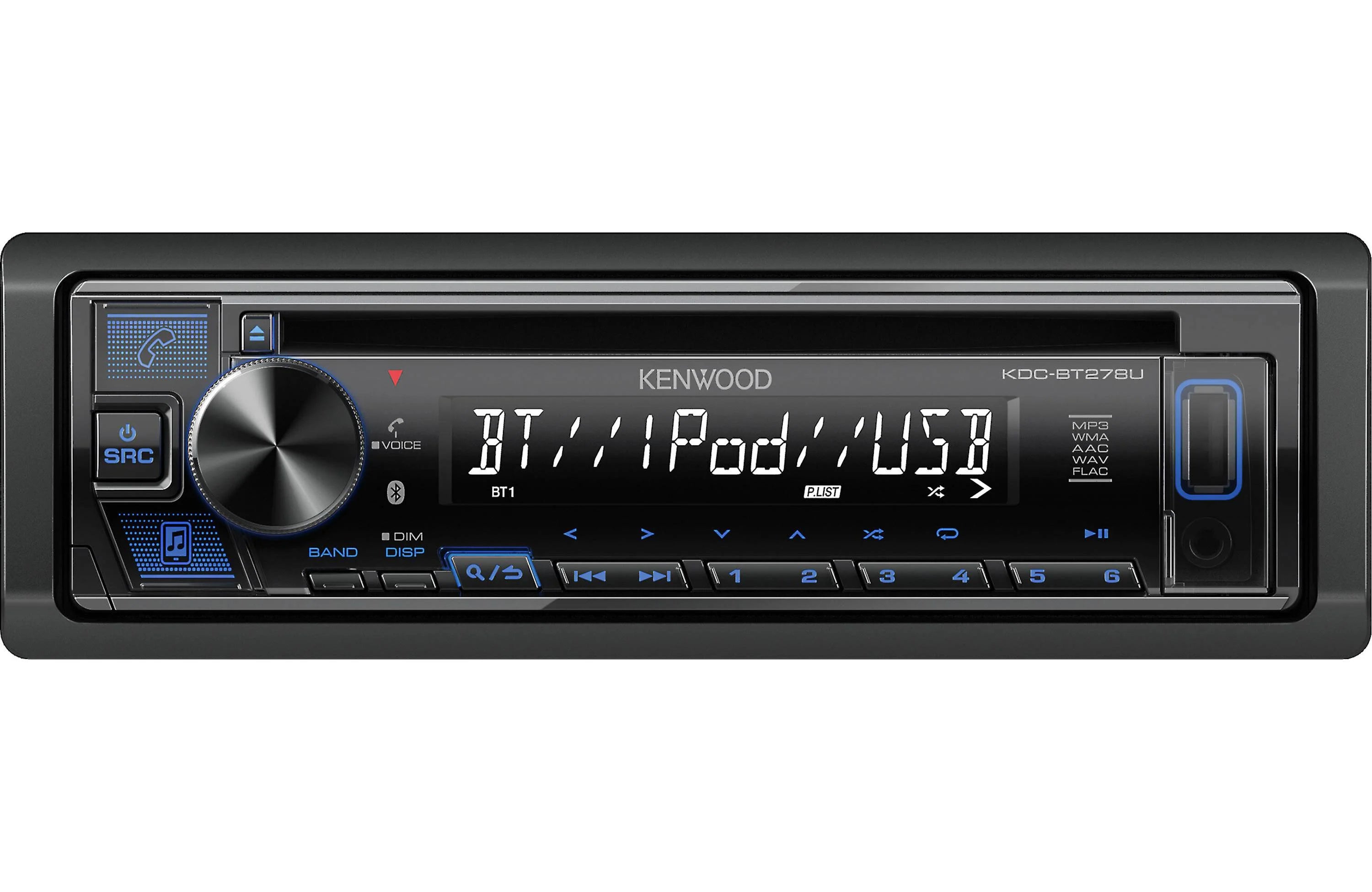 Kenwood KDC-BT278U CD Receiver with Bluetooth - Safe and Sound HQ
