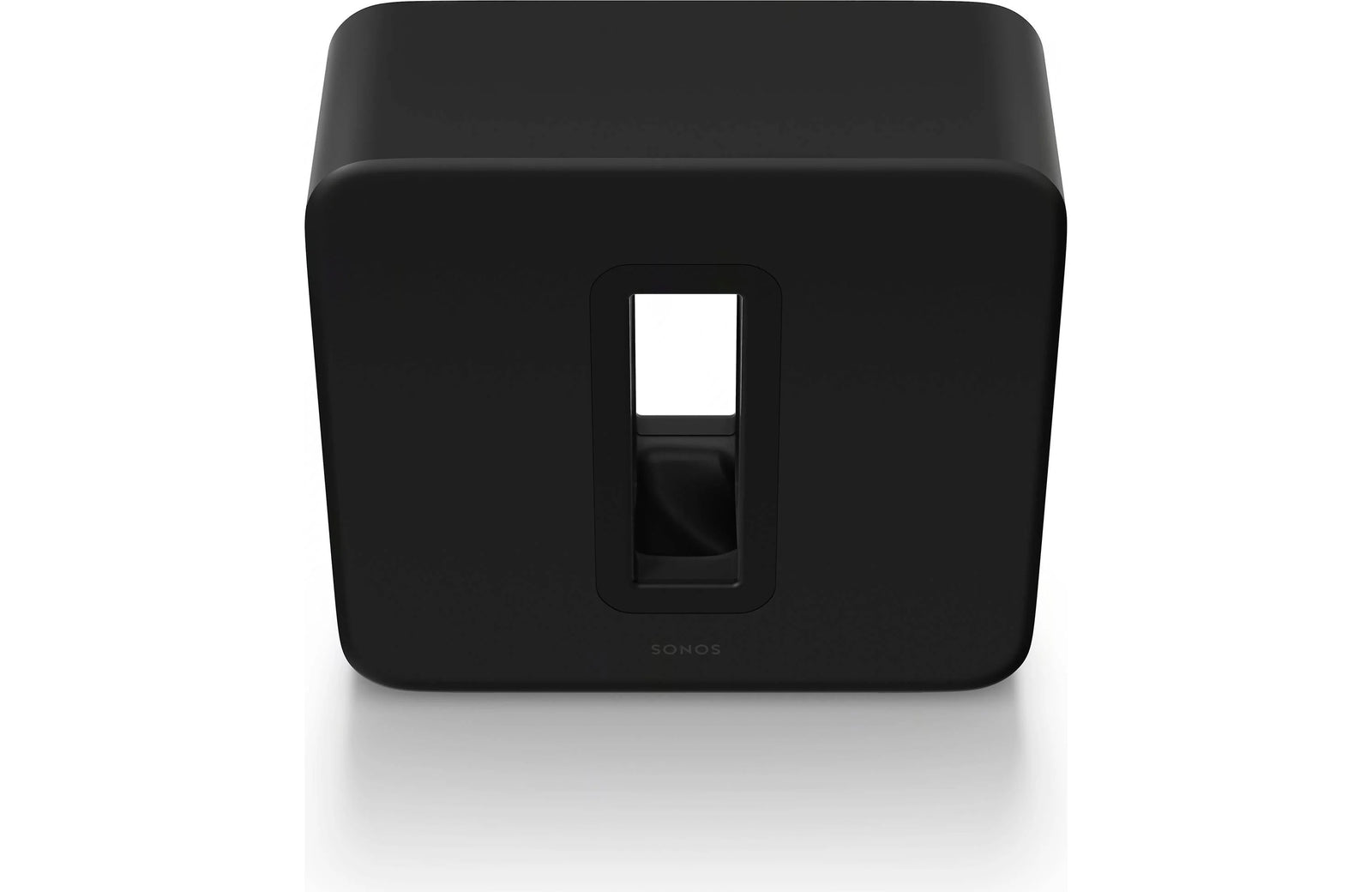 Sonos Sub 4 Premium Wireless Subwoofer in sleek black design, enhancing sound experience with powerful bass.