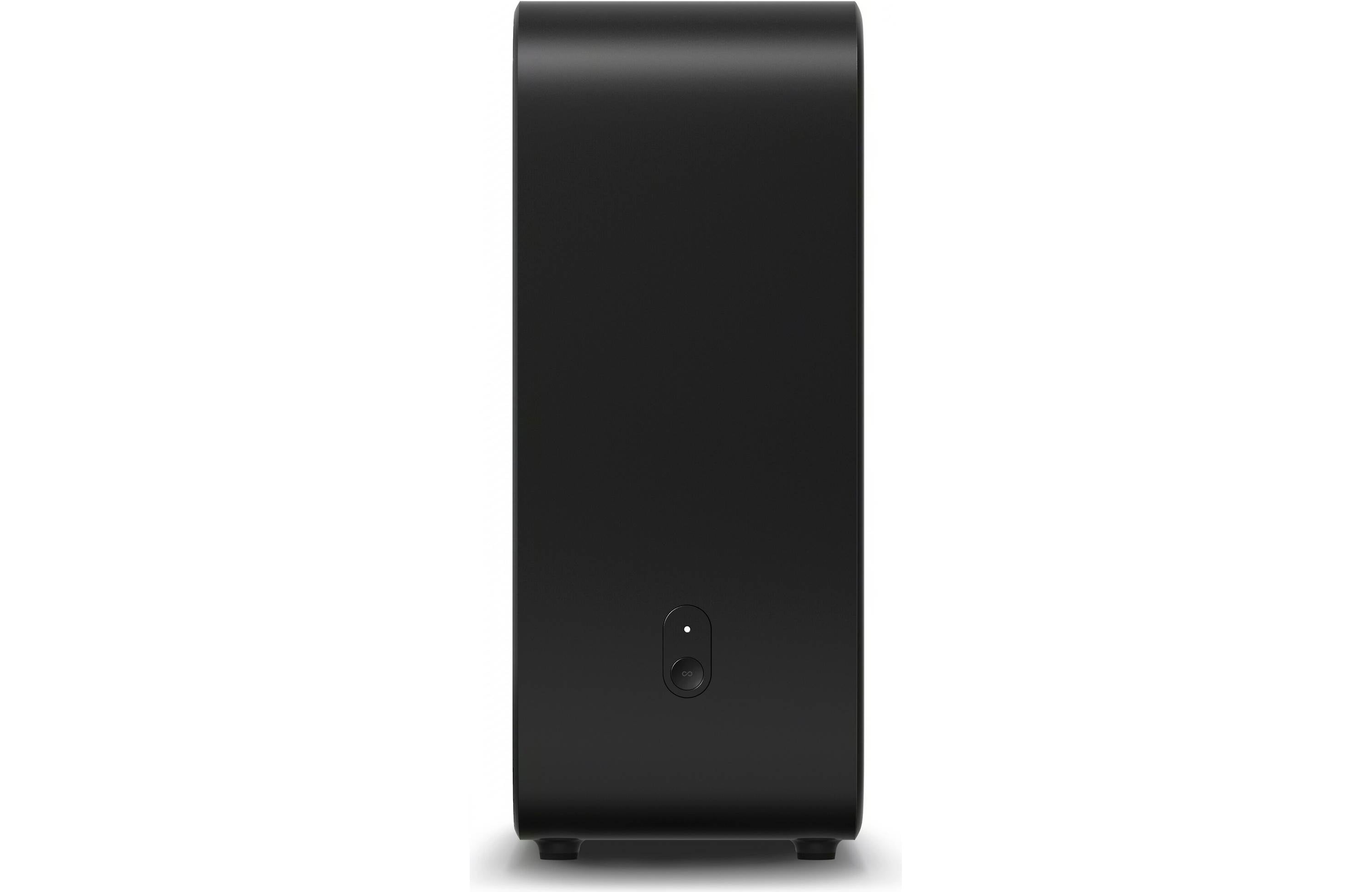 Sonos Sub 4 Premium Wireless Subwoofer rear view showcasing its matte finish and sleek design.
