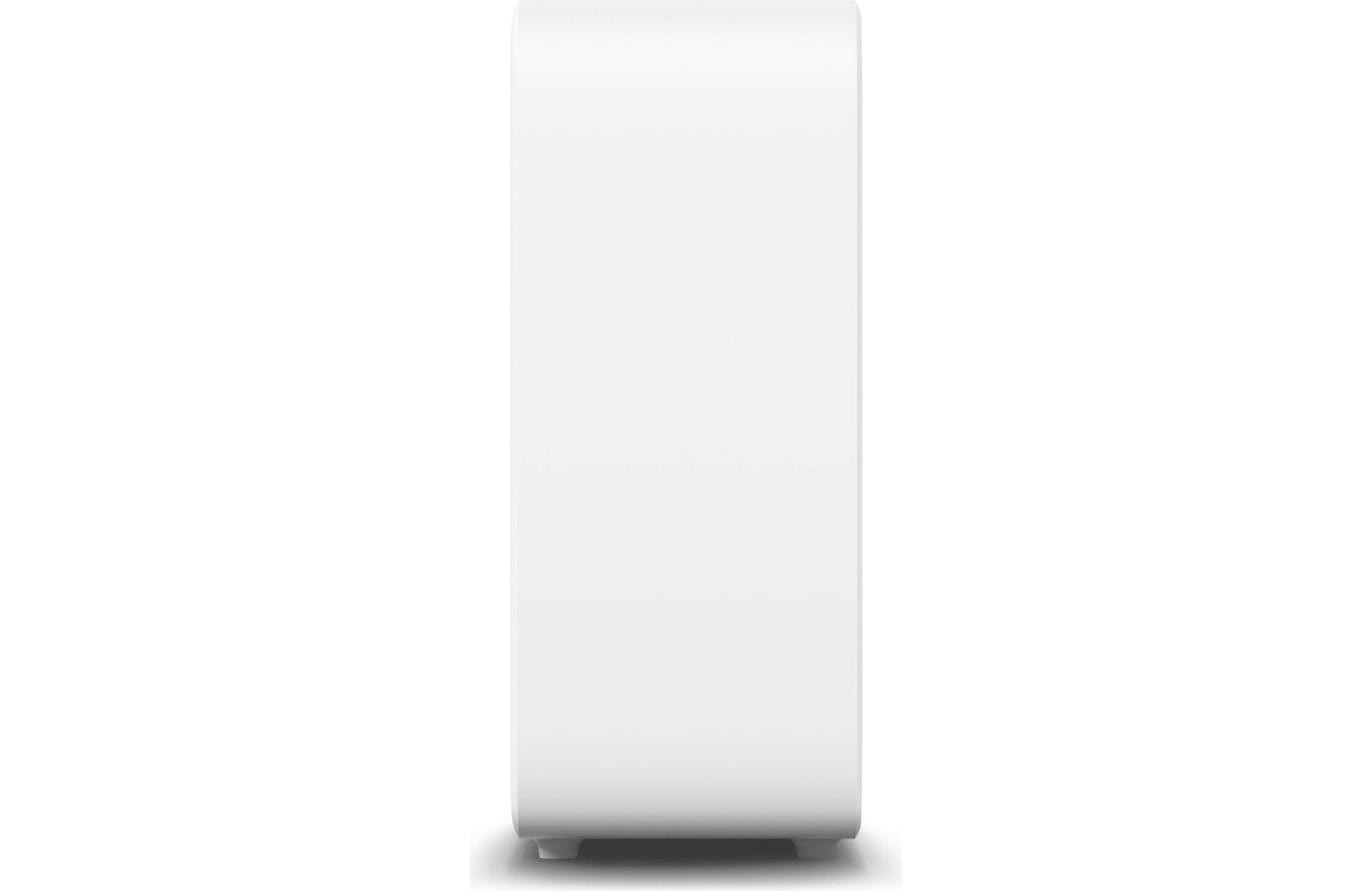 Sonos Sub 4 Premium Wireless Subwoofer side view showcasing its sleek matte finish design.