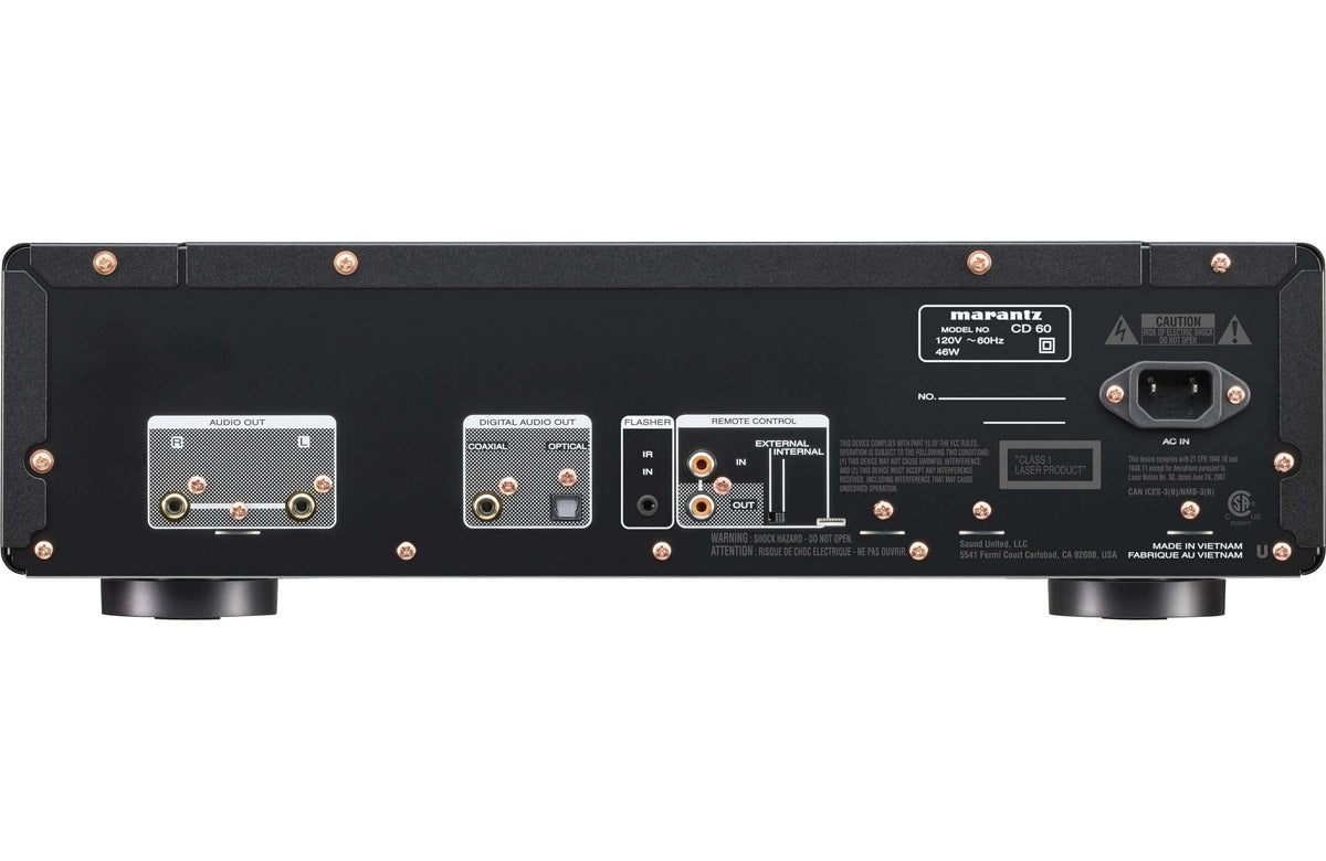 Marantz CD60 Single-Disc CD Player with USB Open Box - Safe and Sound HQ