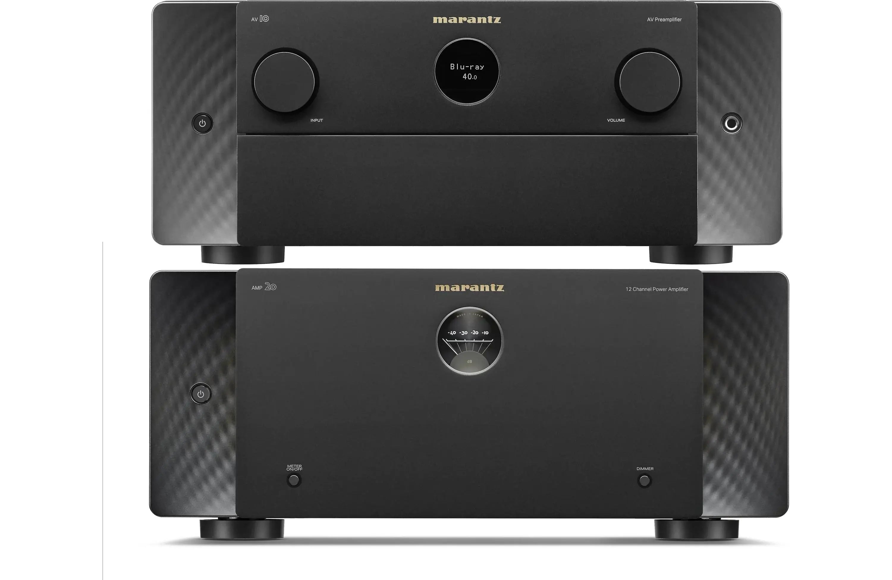 Marantz AV 10 15.4 Channel AV Preamplifier and Marantz AMP 20 12 Channel Power Amplifier Bundle - Safe and Sound HQ