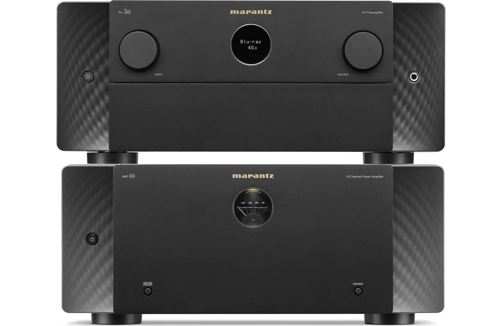 Marantz AV 20 13.4 Channel AV Preamplifier and Marantz AMP 10 16 Channel Power Amplifier Bundle - Safe and Sound HQ