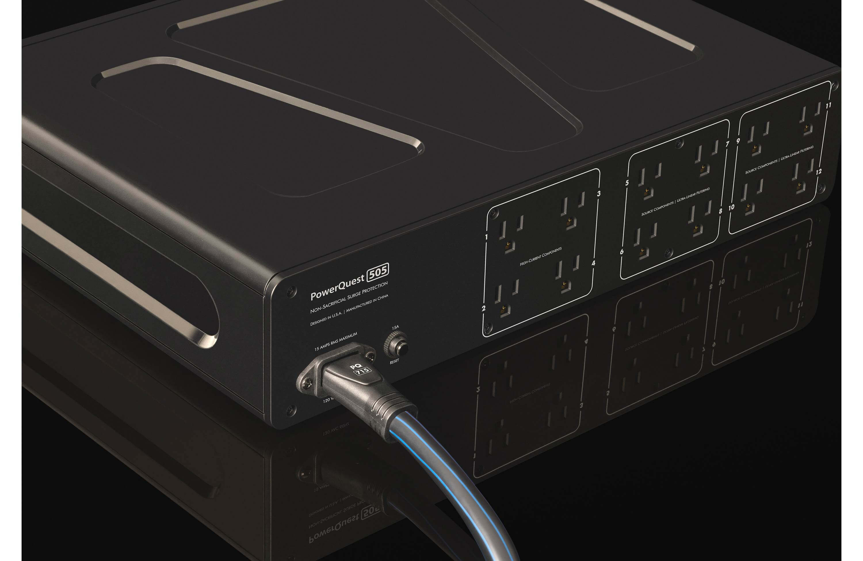 Power Audioquest Audioquest PowerQuest 505 Power Conditioner and Surge Protector — Safe ...