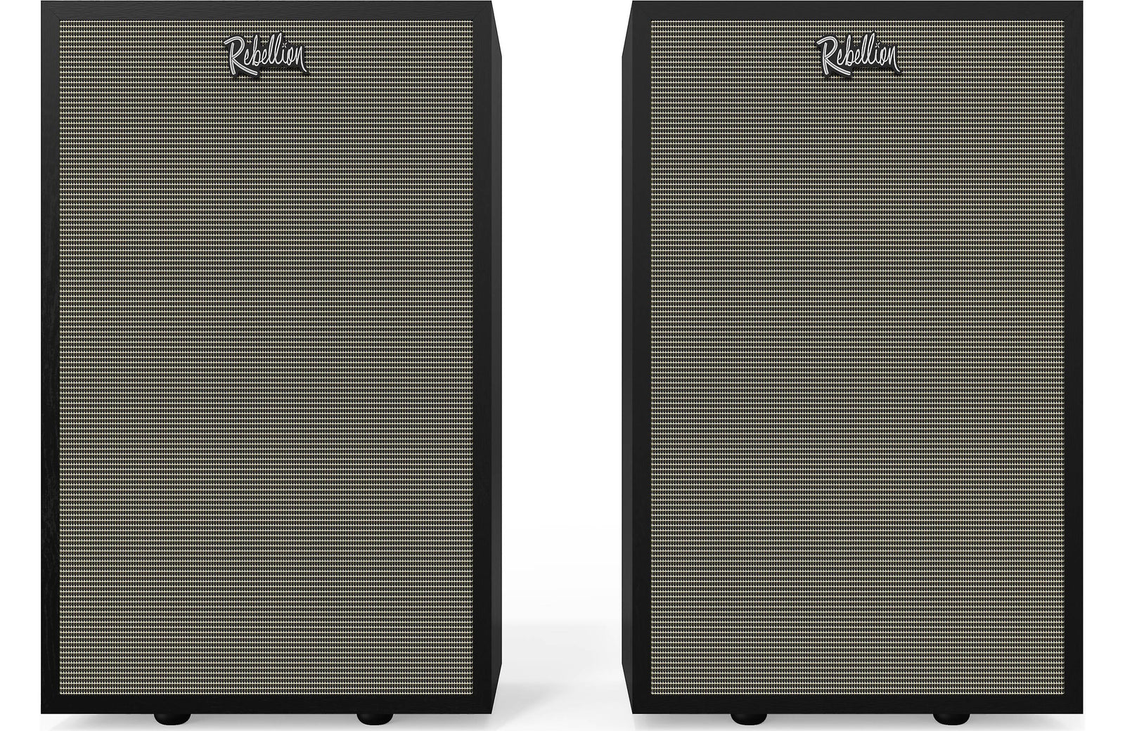 Klipsch Rebellion Premium Stand-Mount Bookshelf Speakers (Pair) showcasing high-efficiency two-way design.