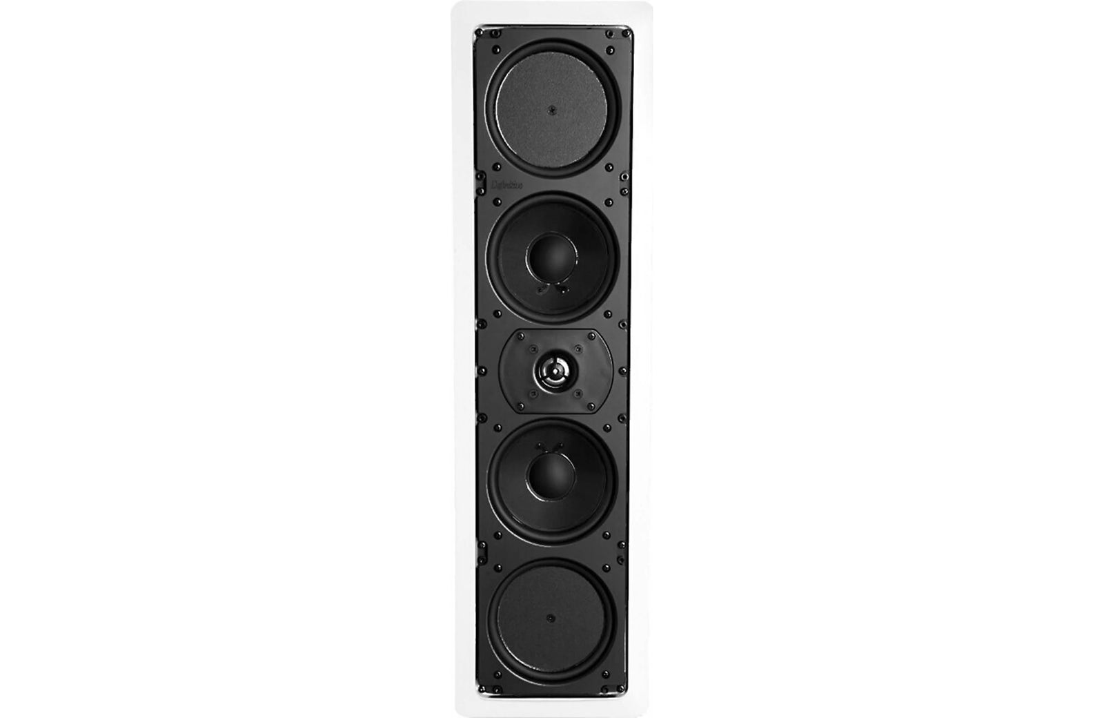 Definitive Technology UIW RLS III In-Wall Reference Line Source Speaker (Each) showing drivers and tweeter design.
