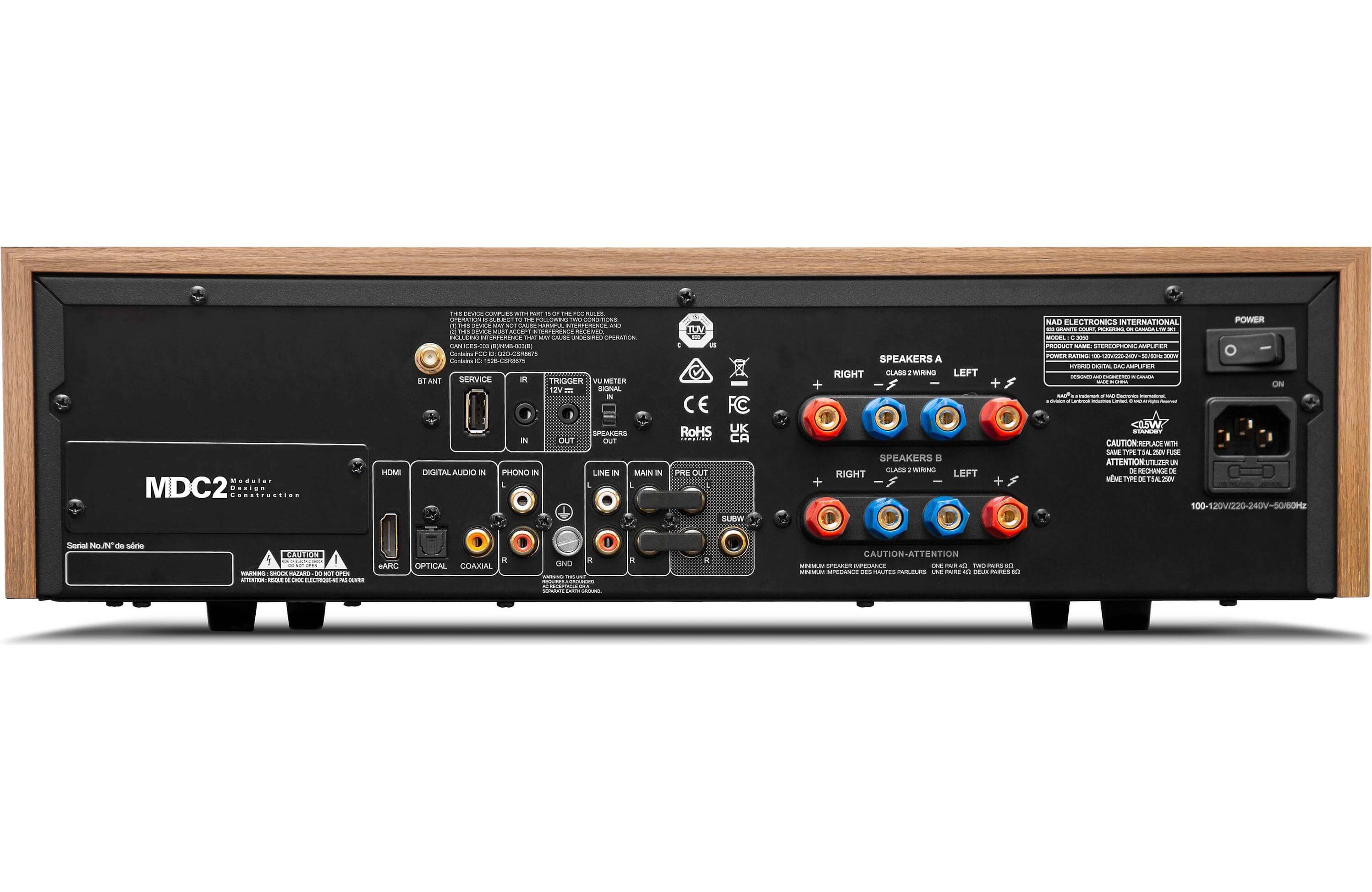 NAD C 3050 Stereophonic Integrated Amplifier with DAC and Bluetooth