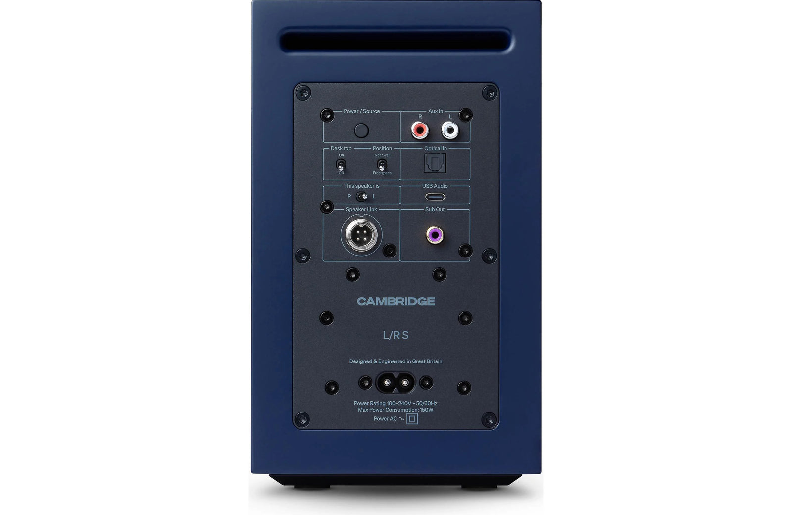 Cambridge Audio L/R S Powered Bookshelf Speakers with Built-in DAC and Bluetooth (Pair)