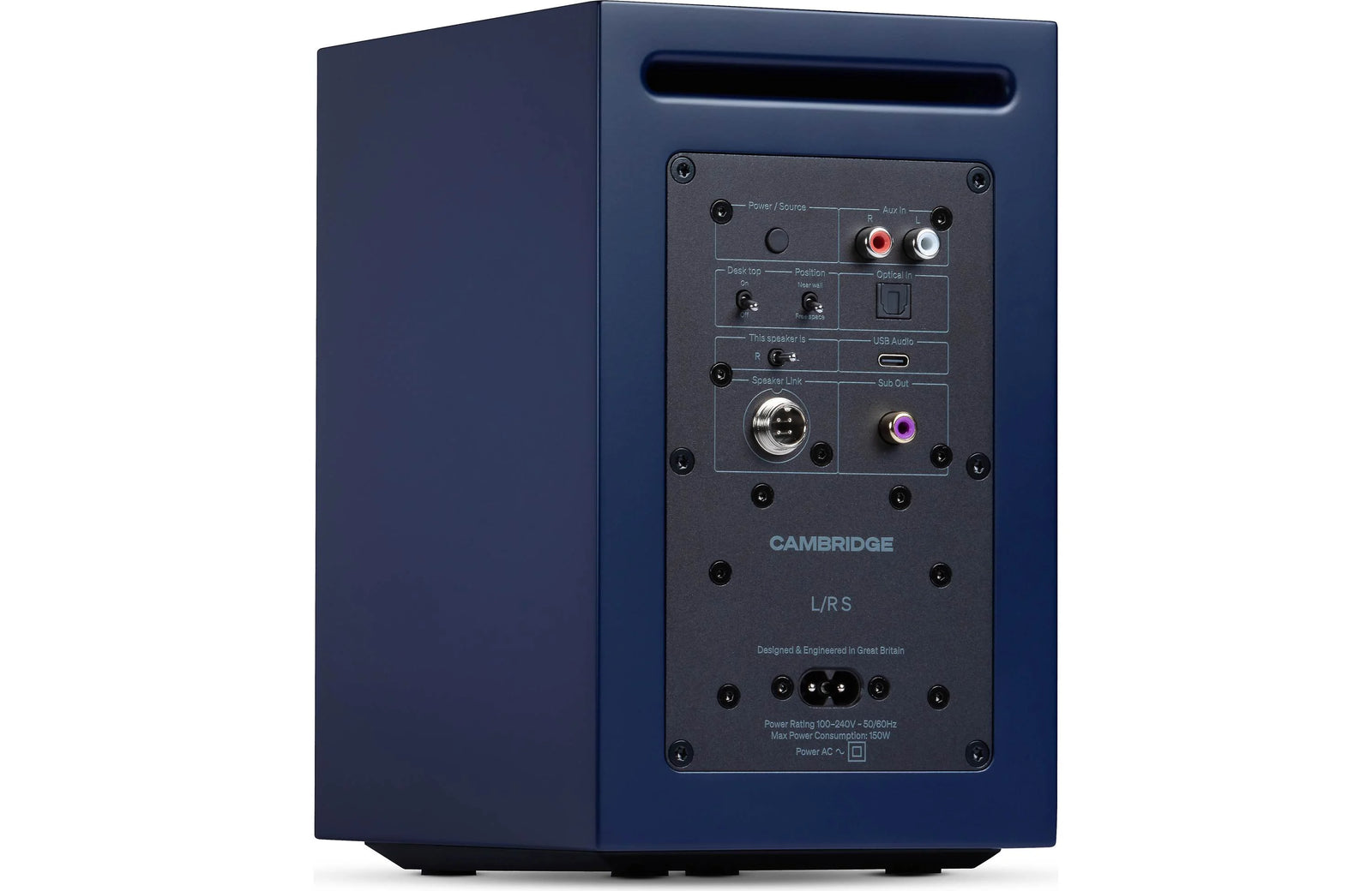 Cambridge Audio L/R S Powered Bookshelf Speakers with Built-in DAC and Bluetooth (Pair)