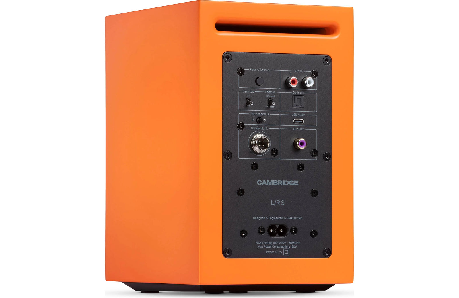 Cambridge Audio L/R S Powered Bookshelf Speakers with Built-in DAC and Bluetooth (Pair)
