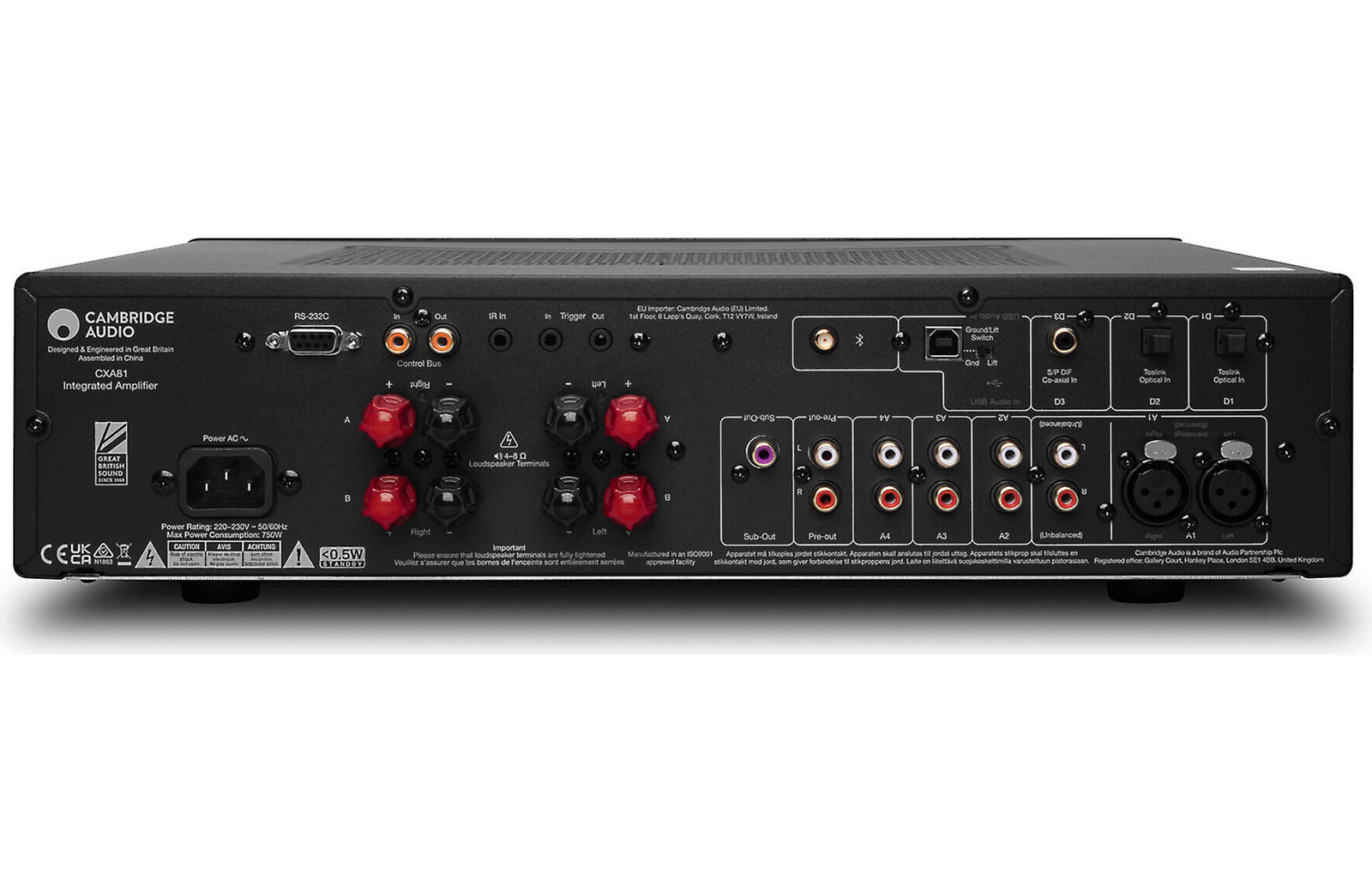 Cambridge Audio CXA81 Integrated Stereo Amplifier with Built-In DAC and Bluetooth - Safe and Sound HQ