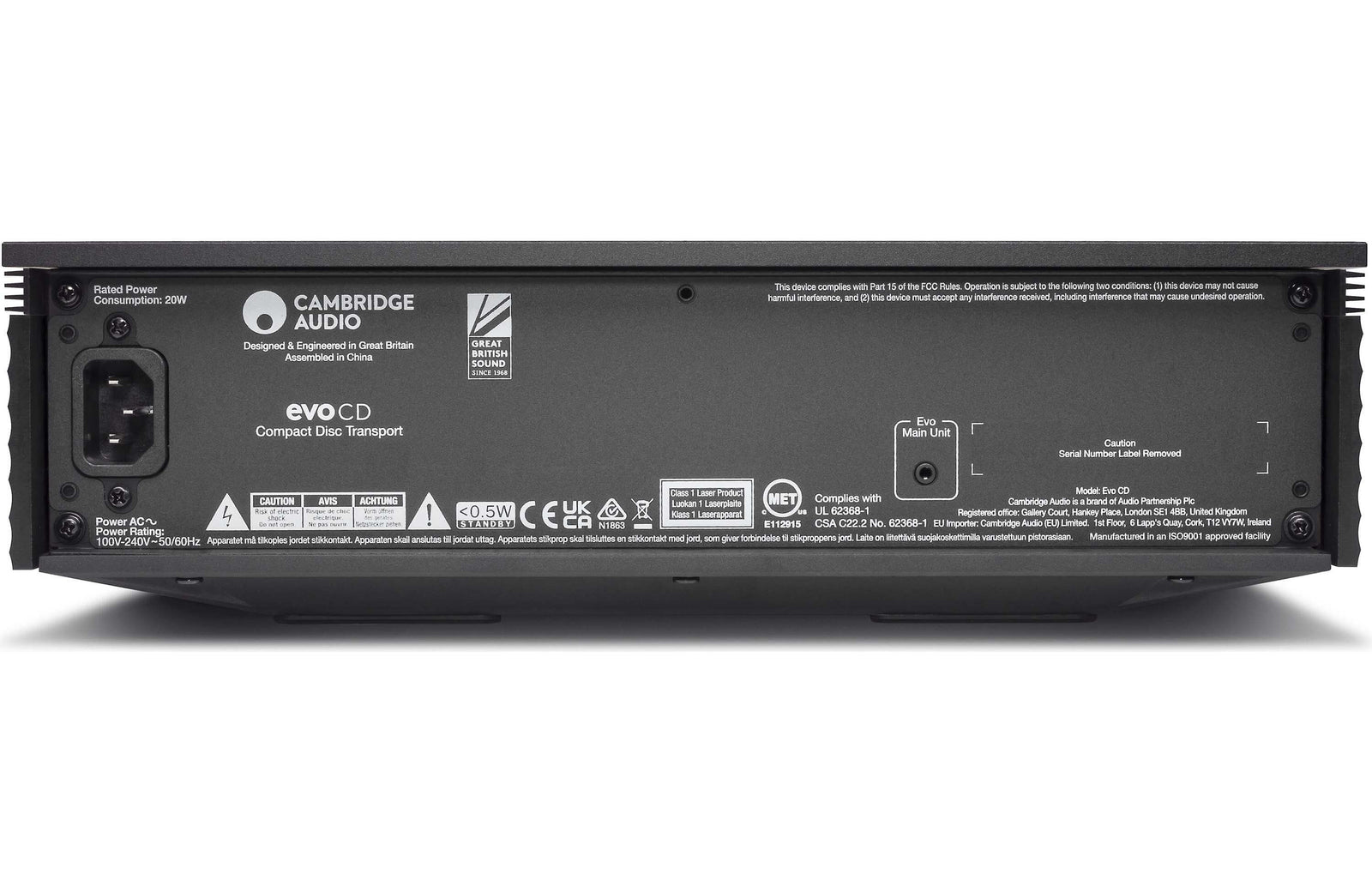 Cambridge Audio Evo CD CD Transport for Evo 75 and Evo 150 Integrated Amplifiers Open Box - Safe and Sound HQ