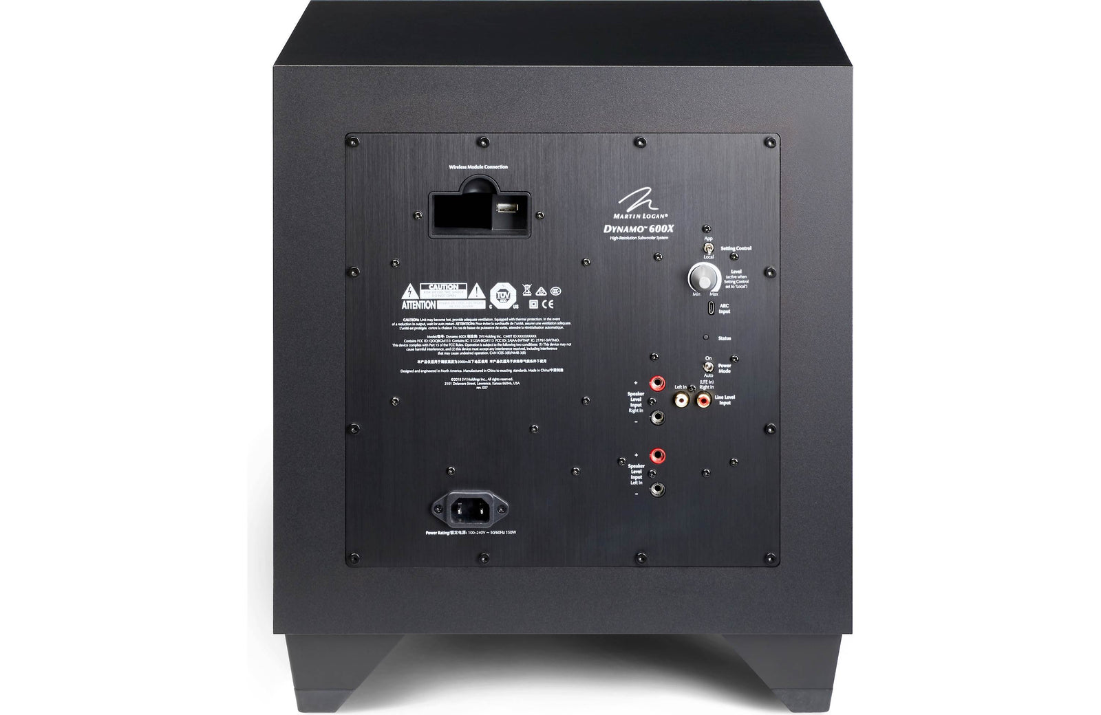 Martin Logan Motion 2i Speakers and Motion 6i Center Refurbished, Dynamo 600X Subwoofer and Yamaha RX-V4A 5.1 Speaker Bundle - Safe and Sound HQ