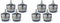 Isoacoustics Gaia II Isolation Feet (8 Pack) - Safe and Sound HQ