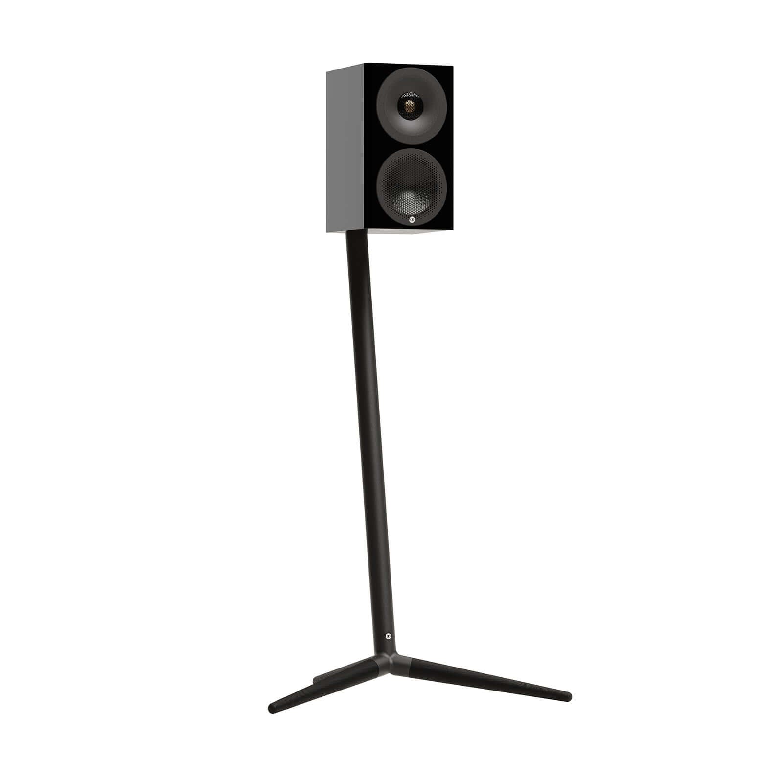 Monitor Audio Radius Floor Stands for Radius 1 4G and Radius 3 4G Speakers on a modern tripod base.