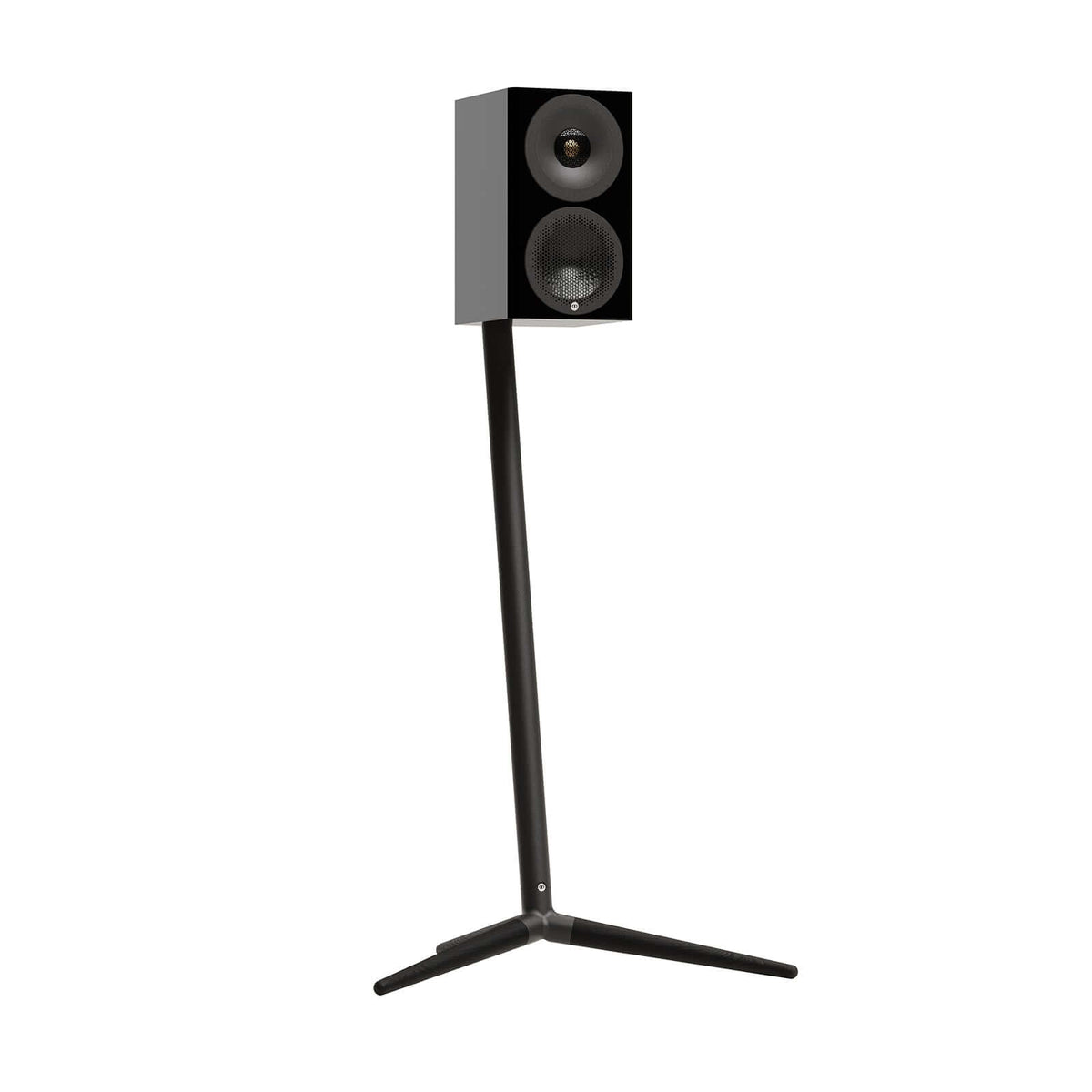 Monitor Audio Radius Floor Stands for Radius 1 4G and Radius 3 4G Speakers on a modern tripod base.