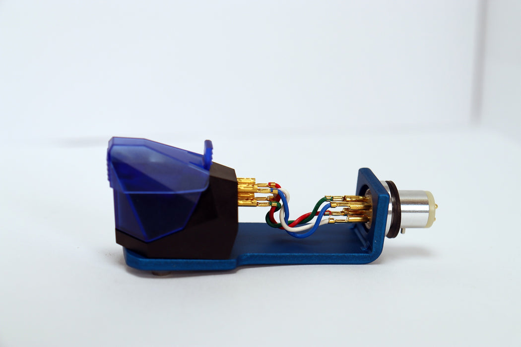 Ortofon 2M Blue Cartridge Mounted on SH-4 Headshell - Safe and Sound HQ