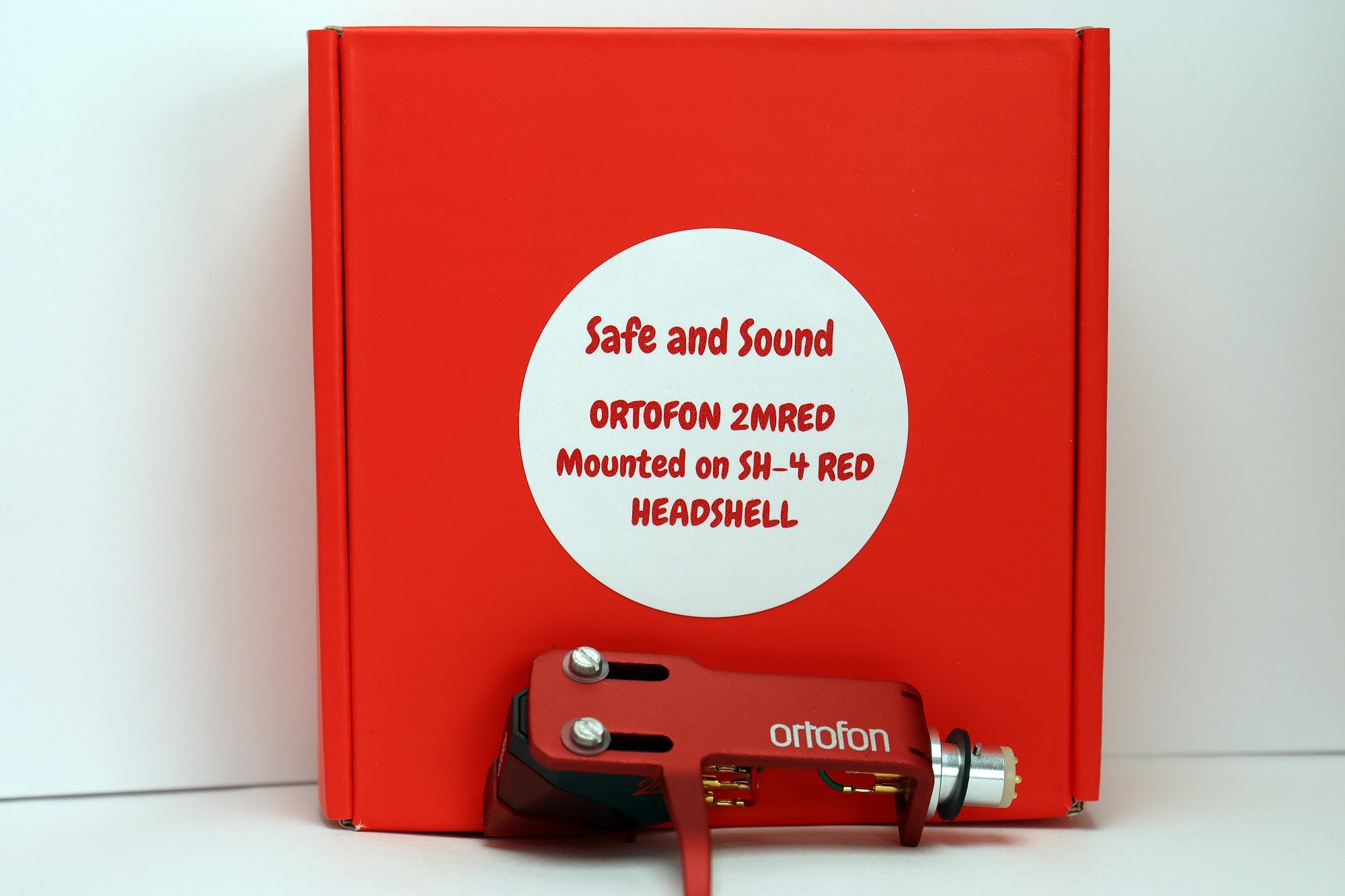 reductor skærm Hub Ortofon 2M Red Cartridge Mounted on SH-4 Headshell — Safe and Sound HQ