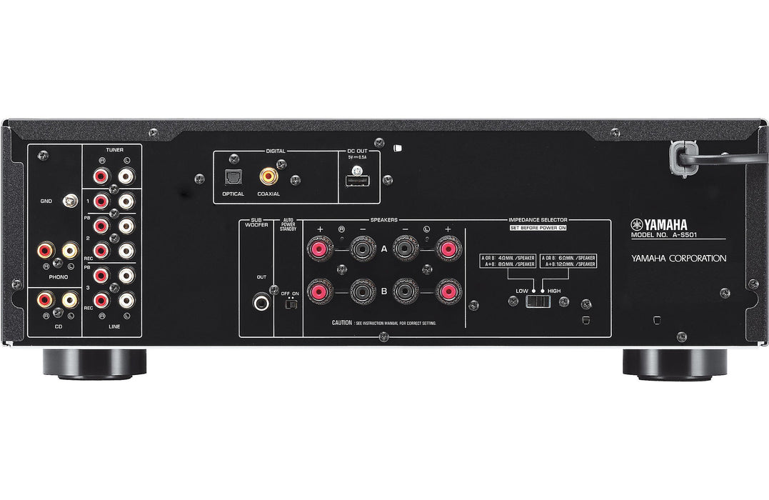 Yamaha A-S501 Stereo Integrated Amplifier with Built-in DAC Customer Return - Safe and Sound HQ