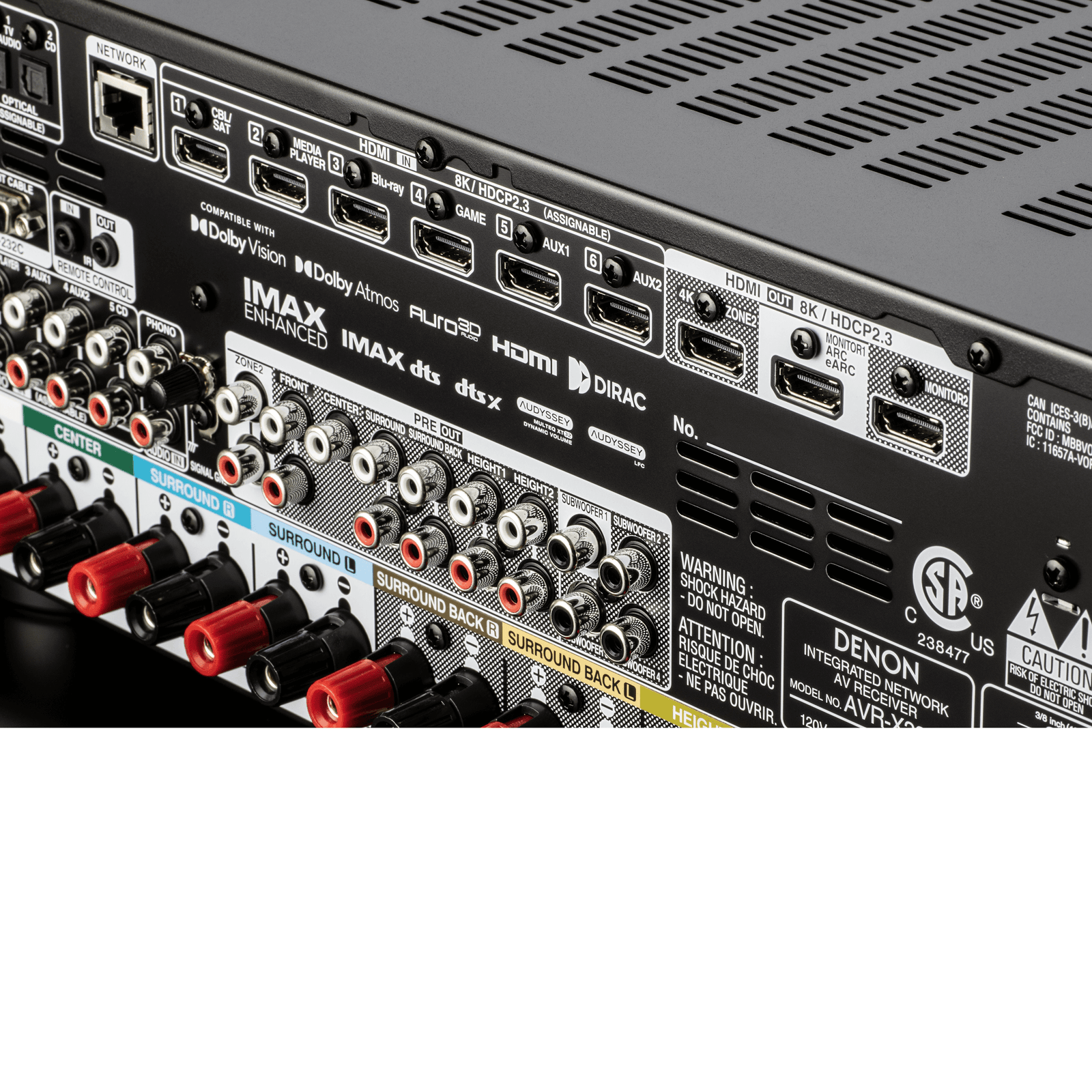 Denon AVR-X3800H 9.4 Channel 8K A/V Receiver – Safe and Sound HQ Denon AVR-X3800H 9.4 Channel 8K A/V Receiver – Safe and Sound HQ