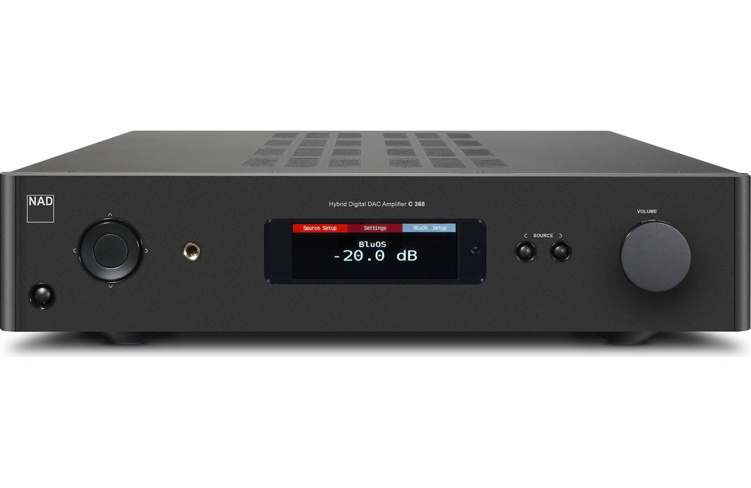 NAD Electronics C 368 BluOS-2i Hybrid Digital DAC Amplifier Factory Refurbished - Safe and Sound HQ