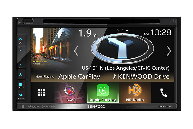 Kenwood DNX575S 6.8" AV Navigation System with Bluetooth and HD Radio - Safe and Sound HQ
