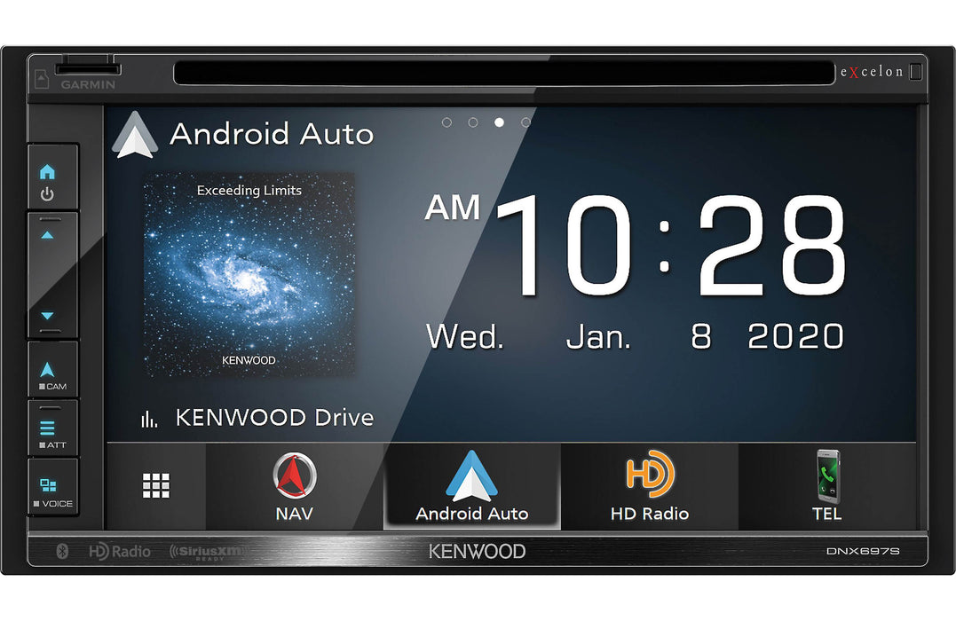 Kenwood Excelon DNX697S Navigation DVD Receiver with Bluetooth & HD Radio - Safe and Sound HQ