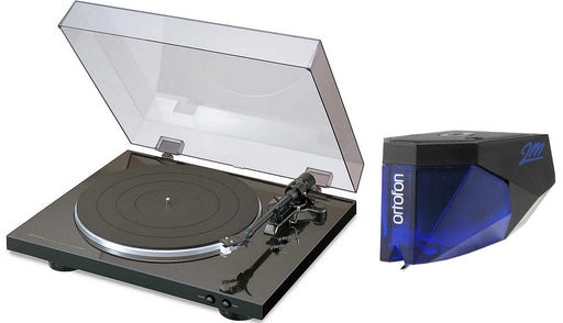 Denon DP-300F Turntable with Ortofon 2M Blue Phono Cartridge Bundle - Safe and Sound HQ