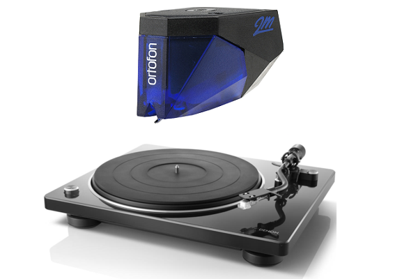 Denon DP-400 Turntable with Ortofon 2M Blue Phono Cartridge Bundle - Safe and Sound HQ