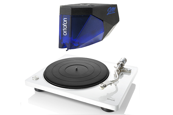 Denon DP-400 Turntable with Ortofon 2M Blue Phono Cartridge Bundle - Safe and Sound HQ
