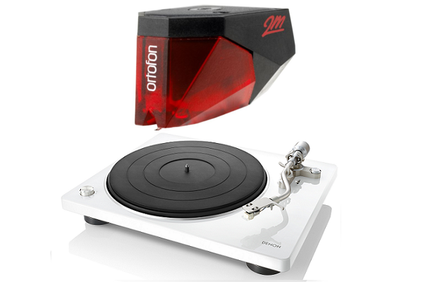 Denon DP-400 Turntable with Ortofon 2M Red Phono Cartridge Bundle - Safe and Sound HQ