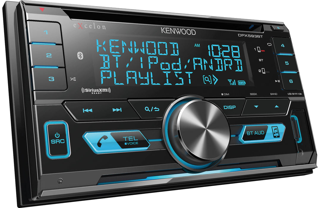 Kenwood Excelon DPX593BT 2-Din CD Receiver with Bluetooth - Safe and Sound HQ