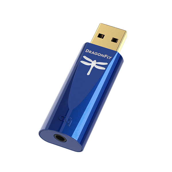 Audioquest Dragonfly Cobalt Plug-in USB DAC, Preamp, and Headphone Amplifier - Safe and Sound HQ