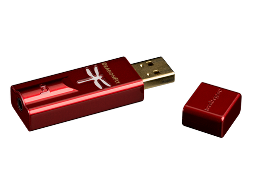 Audioquest Dragonfly Red Plug-in USB DAC, Preamp, and Headphone Amplifier - Safe and Sound HQ
