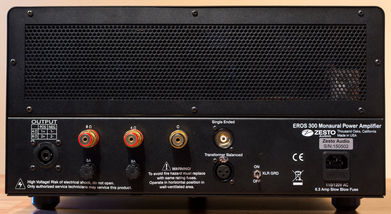 Zesto Audio Eros 300 Class A Monaural Power Amplifier (Pair) - Safe and Sound HQ