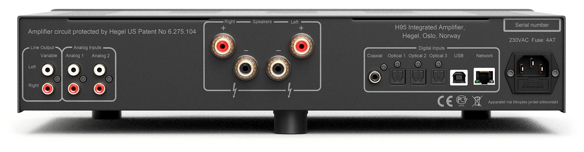 Hegel Music Systems H95 Integrated Amplifier with Internal DAC - Safe and Sound HQ