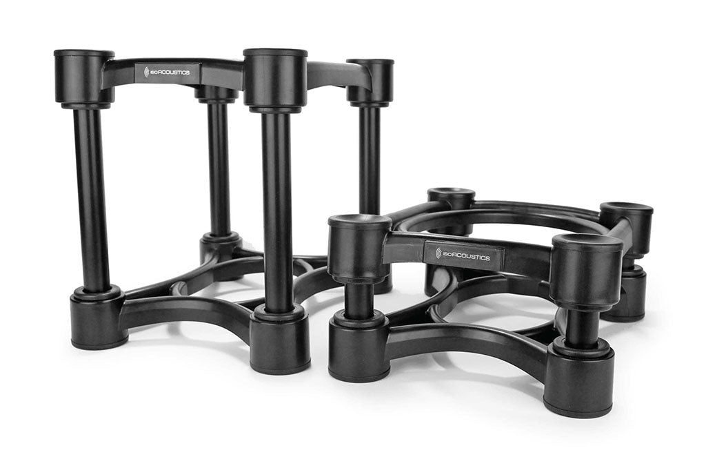 Isoacoustics ISO-200 Isolation Stands for Large Studio Monitor Speakers (Pair) - Safe and Sound HQ