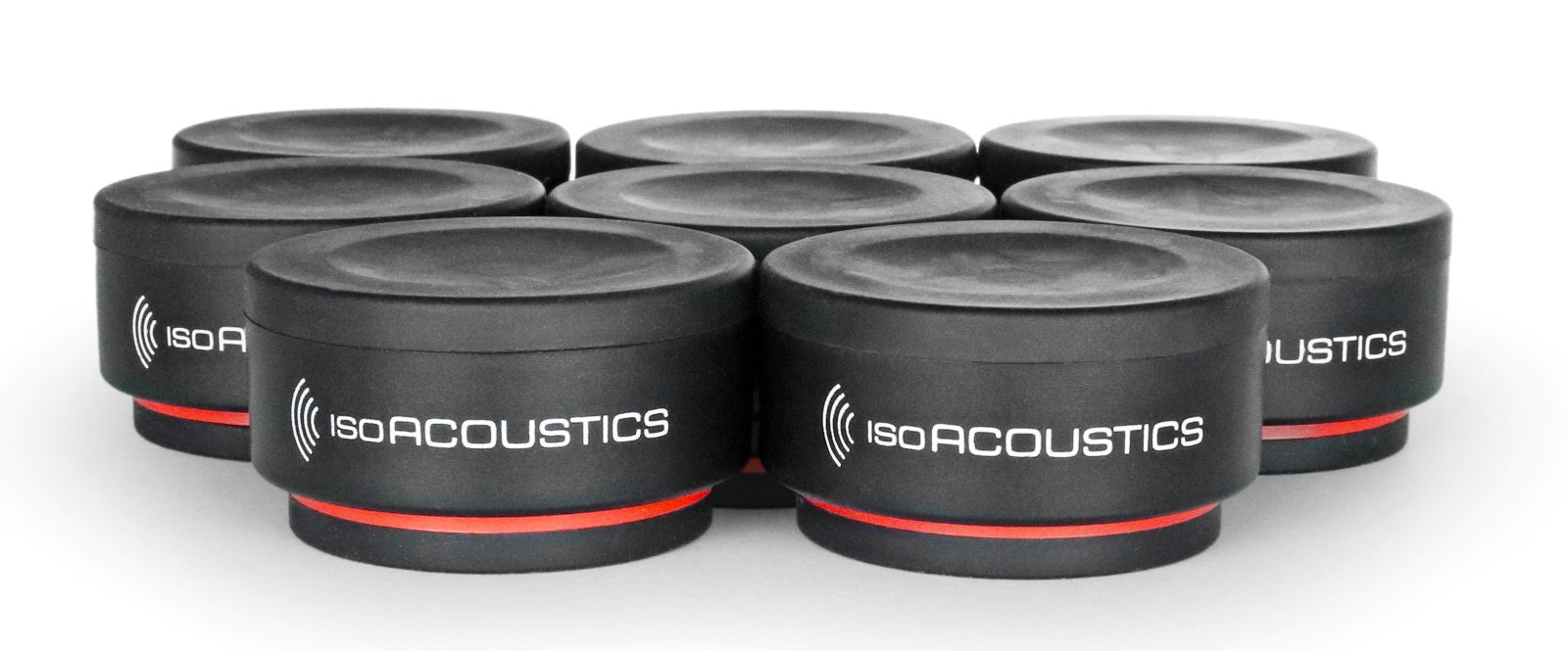 Isoacoustics ISO-PUCK Mini Vibration Isolators for Studio Monitors and Amplifiers (8-Pack) - Safe and Sound HQ