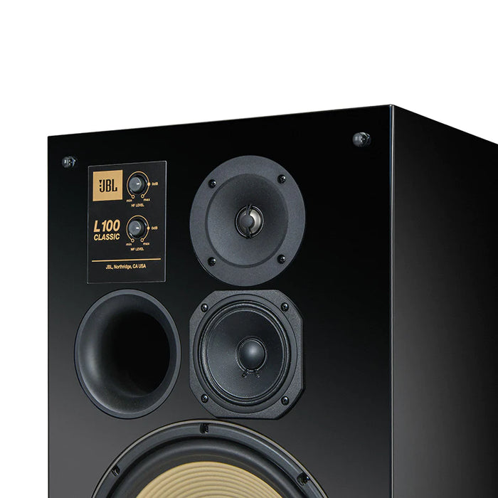 JBL L100 Classic 12" 3-Way Bookshelf Speakers Black Limited Edition (Pair) - Safe and Sound HQ