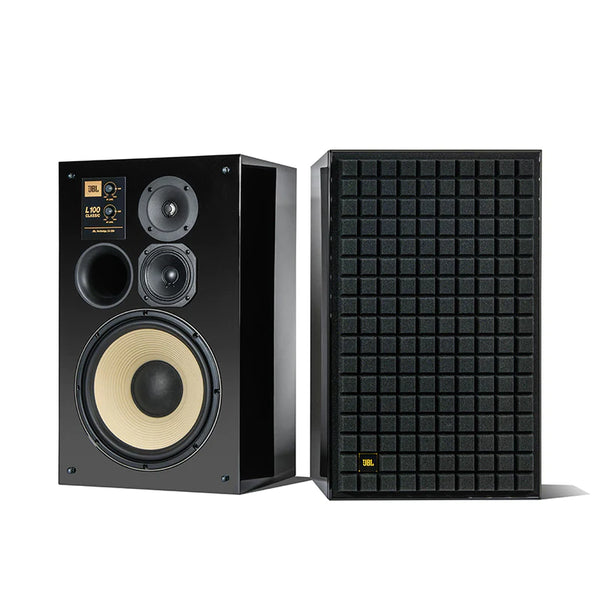JBL L100 Classic 12" 3-Way Bookshelf Speakers Black Edition (P — Safe and Sound HQ