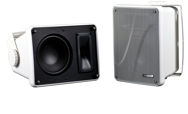 Kicker KB6000 Full-Range Outdoor Speakers (Pair) - Safe and Sound HQ